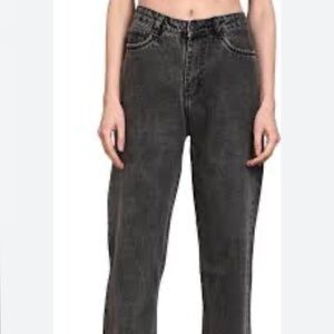 Black Flare Wide Leg Jeans in good condition